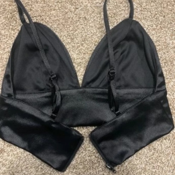 Lace bralette black adjustable straps - Picture 3 of 4